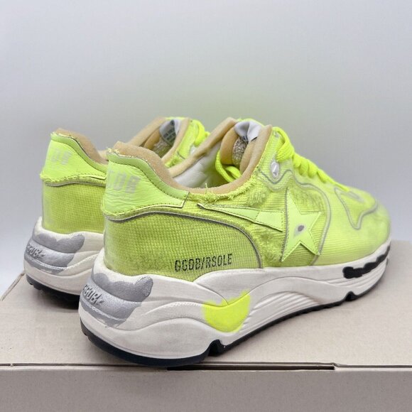 Golden Goose Running Sole Canvas PVC Toe Spur Yellow Sneakers Mens EU 41 US 8 - Picture 6 of 14